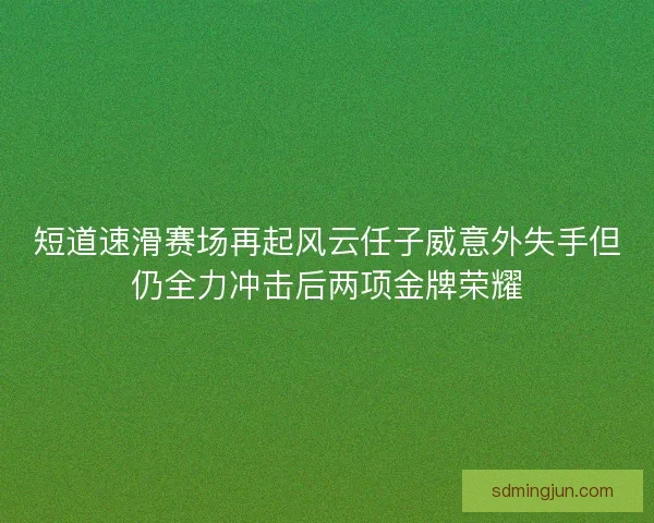 短道速滑赛场再起风云任子威意外失手但仍全力冲击后两项金牌荣耀 短道速滑赛场再起风云任子威意外失手但仍全力冲击后两项金牌荣耀